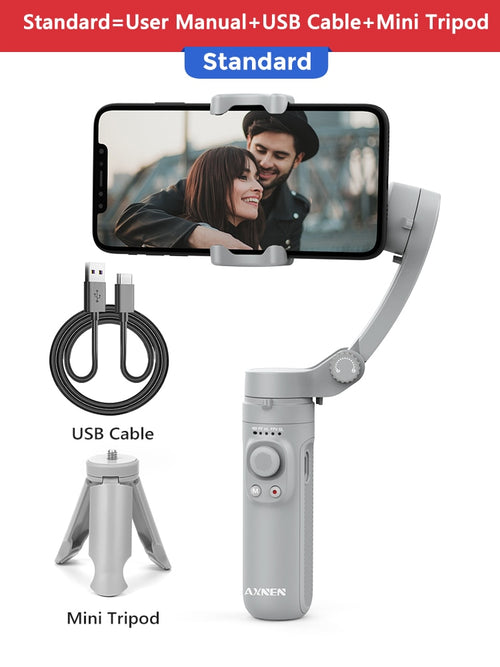 3-Axis Foldable Smartphone Handheld Cellphone Video Record Stabilizer