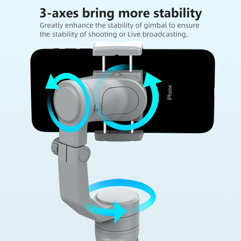 3-Axis Foldable Smartphone Handheld Cellphone Video Record Stabilizer